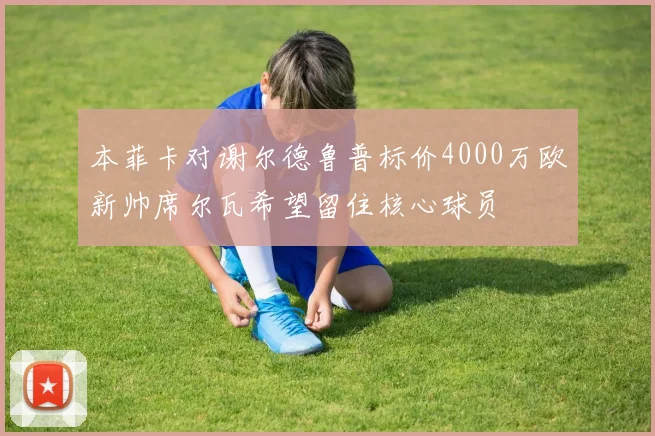 本菲卡对谢尔德鲁普标价4000万欧新帅席尔瓦希望留住核心球员